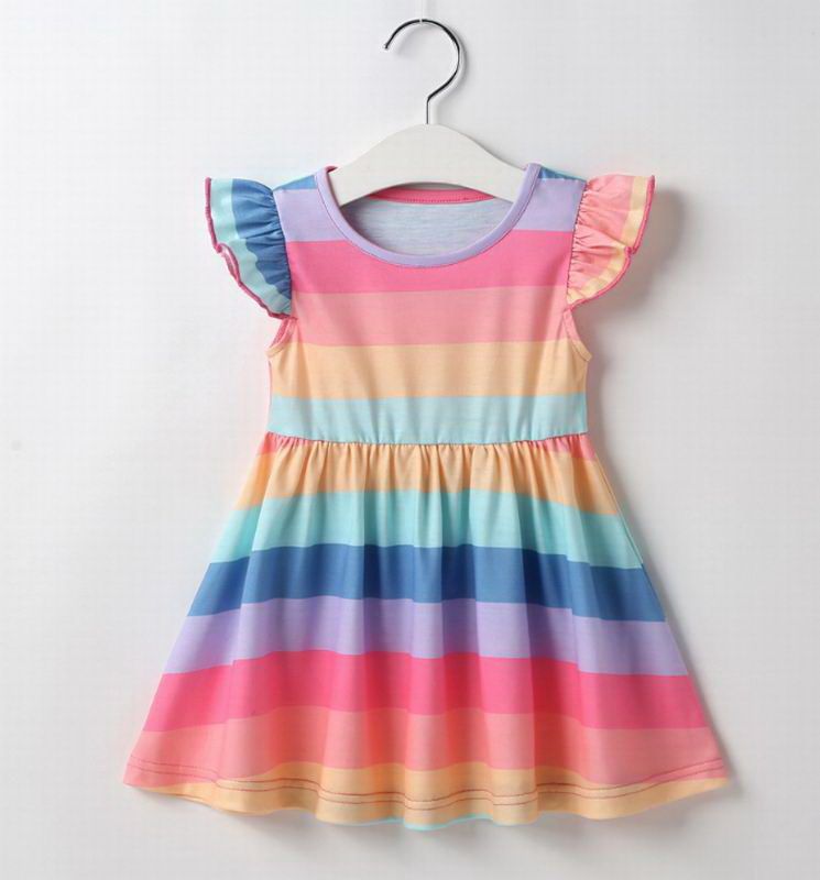 rainbow baby dress