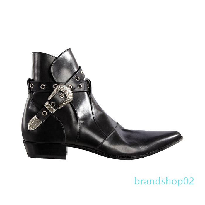 biker boots with chains