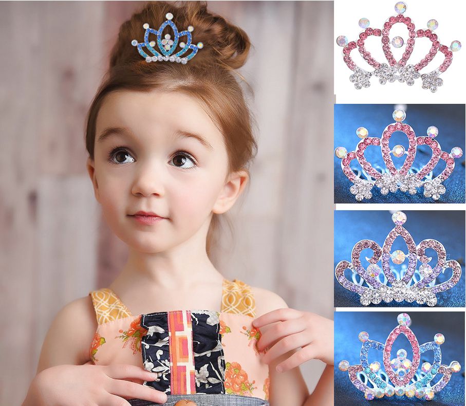 KIDS Crown Princess combs Korean Mini Twinkle Rhinestone Diamante Bridal Princess Crown Hair Comb Hair Clip Tuck Tiara Party Wedding 24color KIDS Crown Princess combs Korean Mini Twinkle Rhinestone Diamante Bridal Princess Crown Hair Comb Hair Clip Tuck Tiara Party Wedding 24color