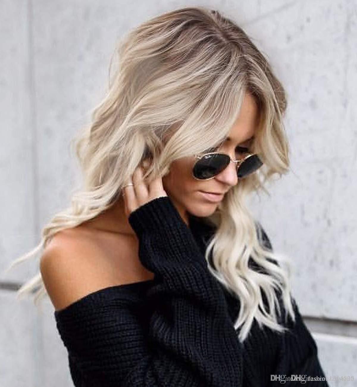 2019 Summer Style Flawless Wob Hair Wavy Bob Dirty Blonde Hair