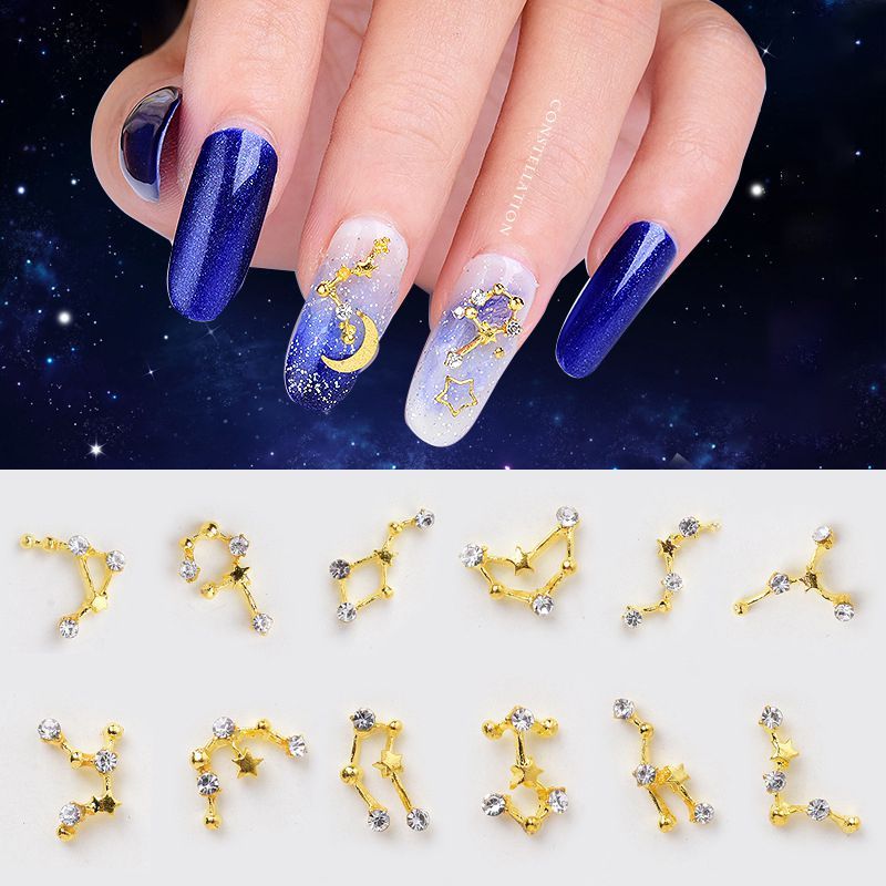 rhinestone nail art
