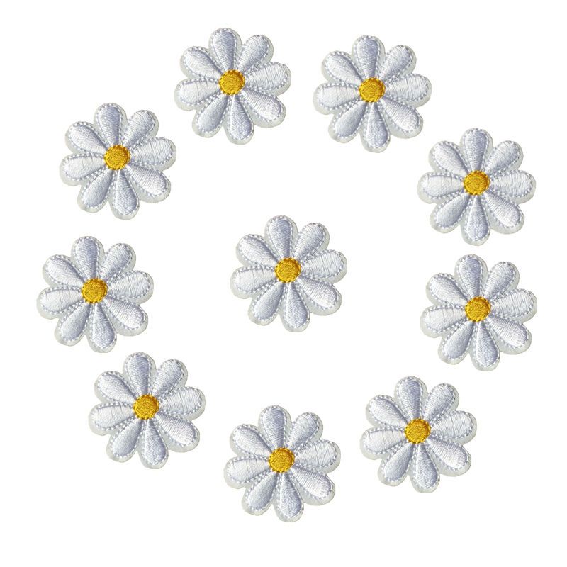 Compra 10 UNIDS Parches Bordados Flores Coser Hierro En Insignias Mini  Daisy es Para Jeans Bolsa Sombrero Camiseta Apliques DIY Artesanía  Decoración Barato | Entrega Rápida Y Calidad | Es.Dhgate