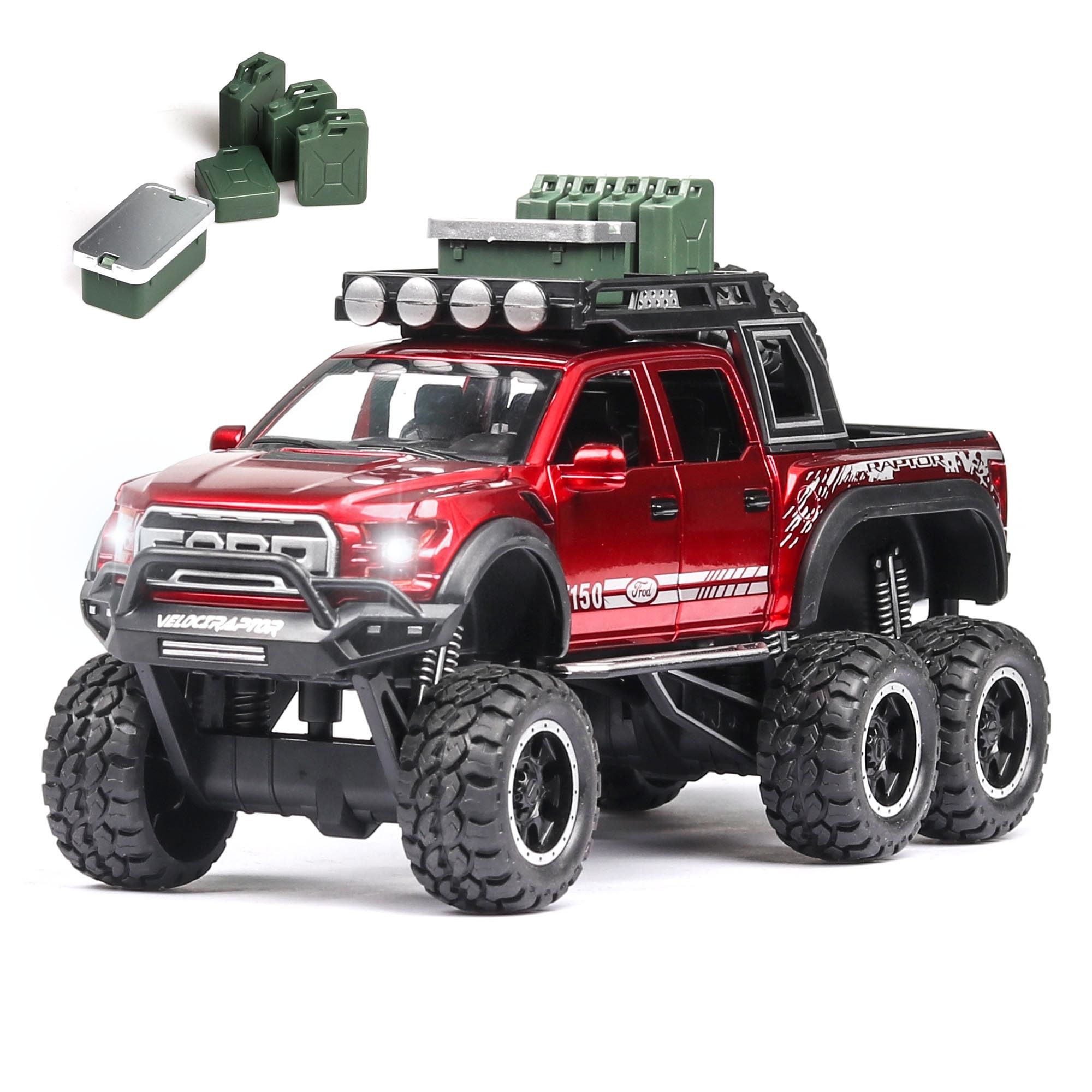 128 Diecast FORD RAPTOR F150 SUV Metal Model Car Toy Wheels Alloy