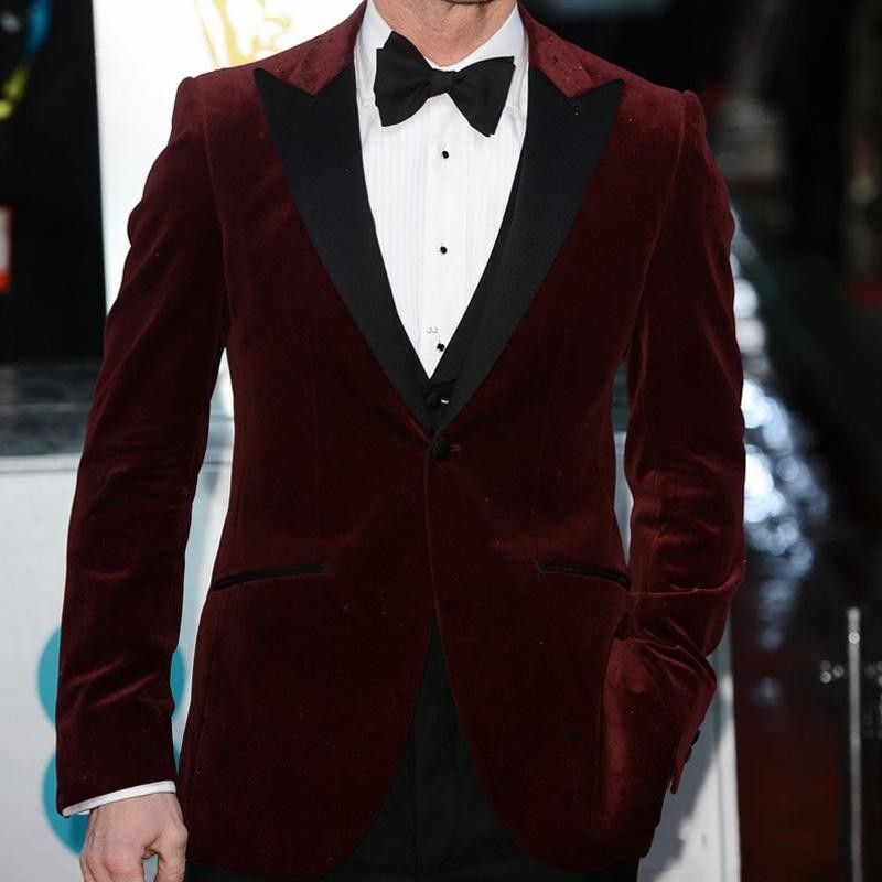 Moda Bordeaux Velluto Smoking Dello Sposo Autunno Inverno Stile Groomsmen  Uomini Abito Da Sposa Uomo Giacca Blazer 3 Pezzi Vestito Giacca + Pantaloni  + Vest + Cravatta 9 Da 74,64 € | DHgate Italy