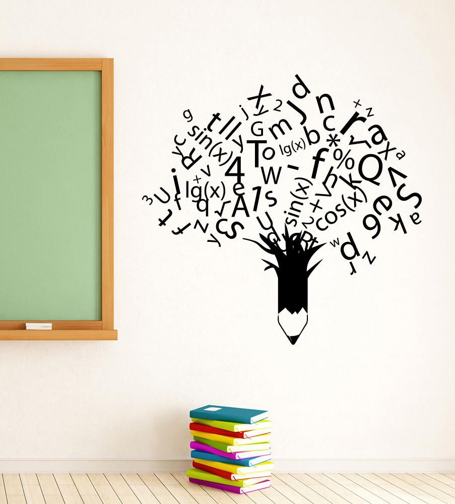 School Wall Decal Mathematics Formula Education Sticker Vinyl