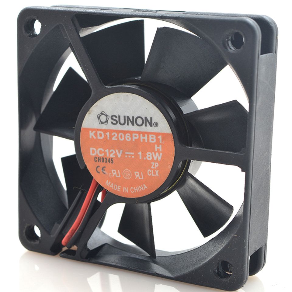 for Jianjun SUNON 6cm 6CM Server Chassis Fan 6015 12V 1.9W KD1206PHB1