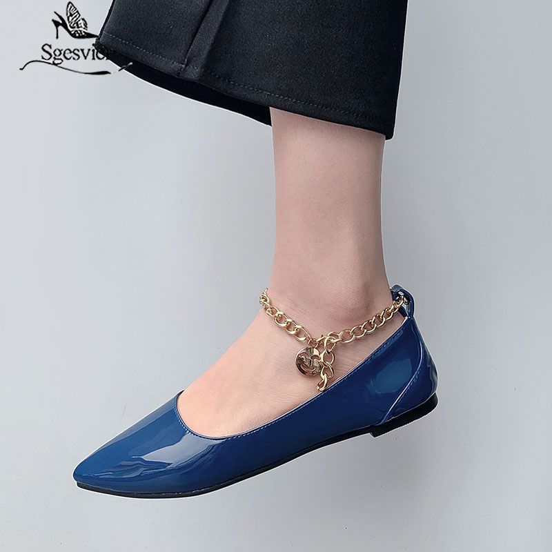 blue patent shoes ladies