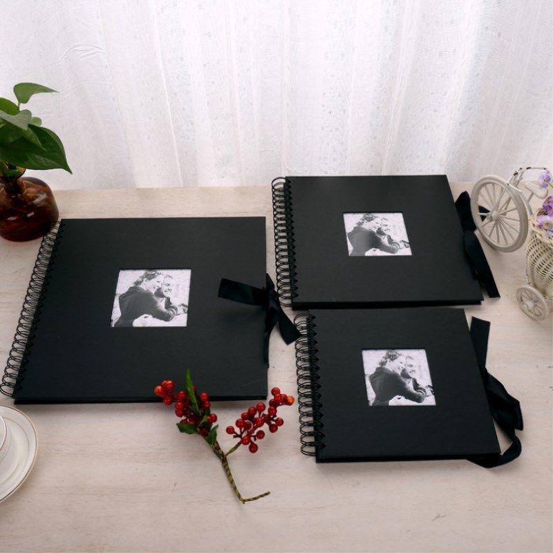 21 Black Photo Album Diy Scrapbook Valentines Day Gifts Wedding Guest Book Craft Paper Anniversary Travel Memory Scrapbooking Q From Yiwang08 33 25 Dhgate Com
