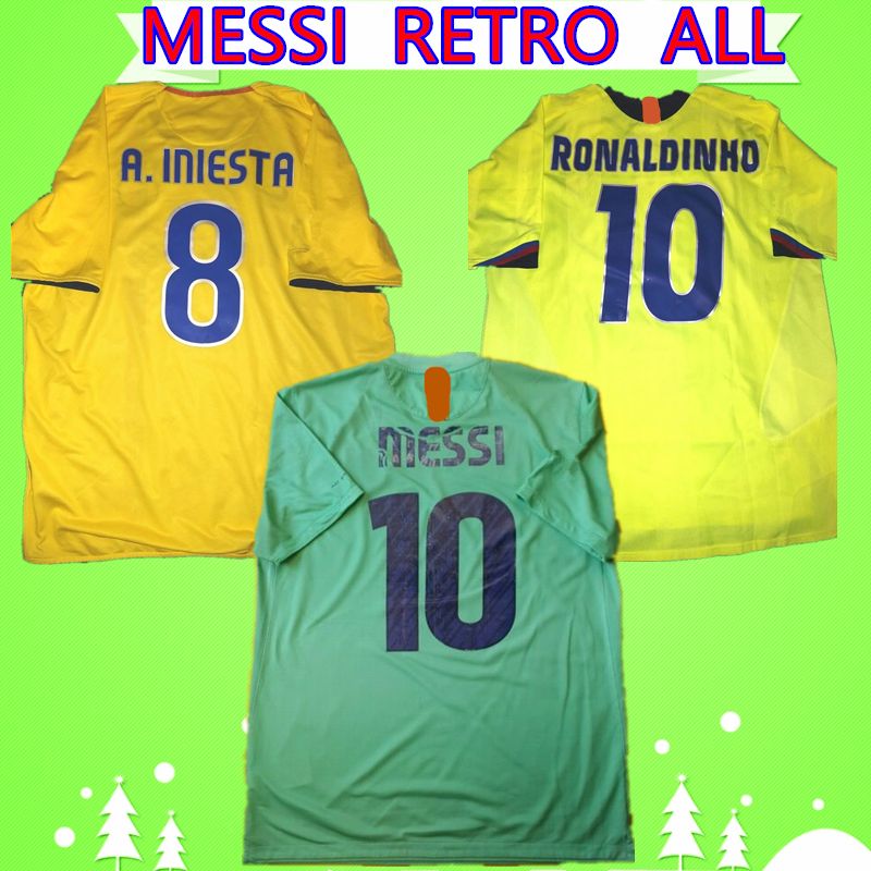 Messi Jersey 2008 2009 Retro Soccer 