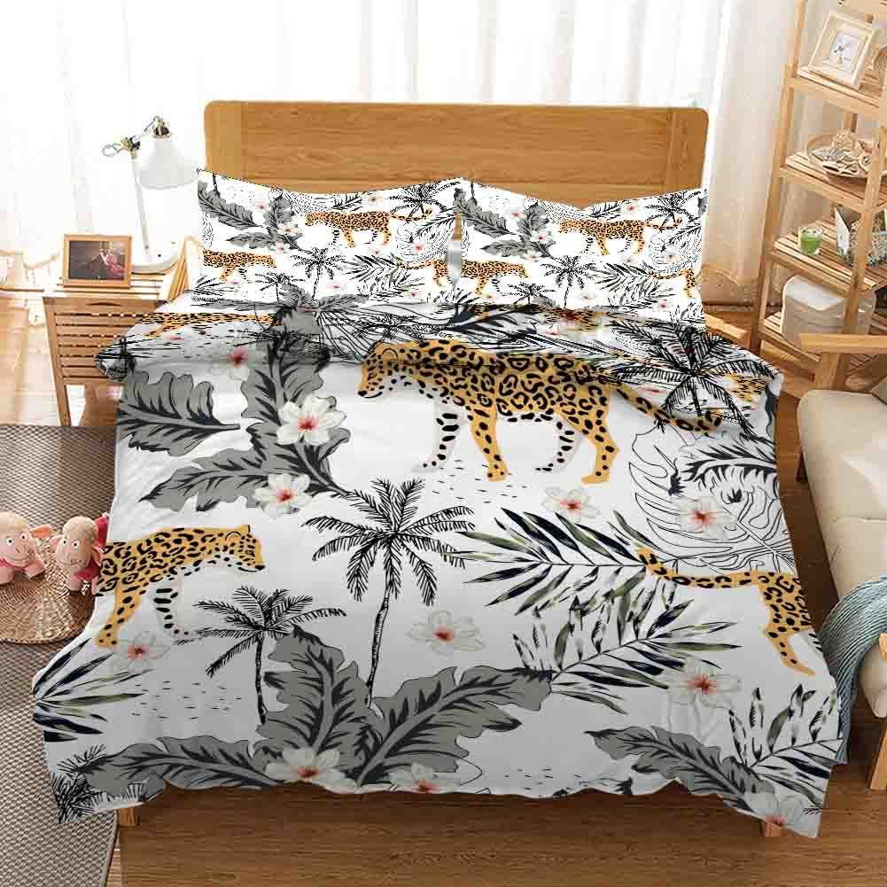 3d Duvet Cover Set Animal Print Bedding Pillow Case Single Double