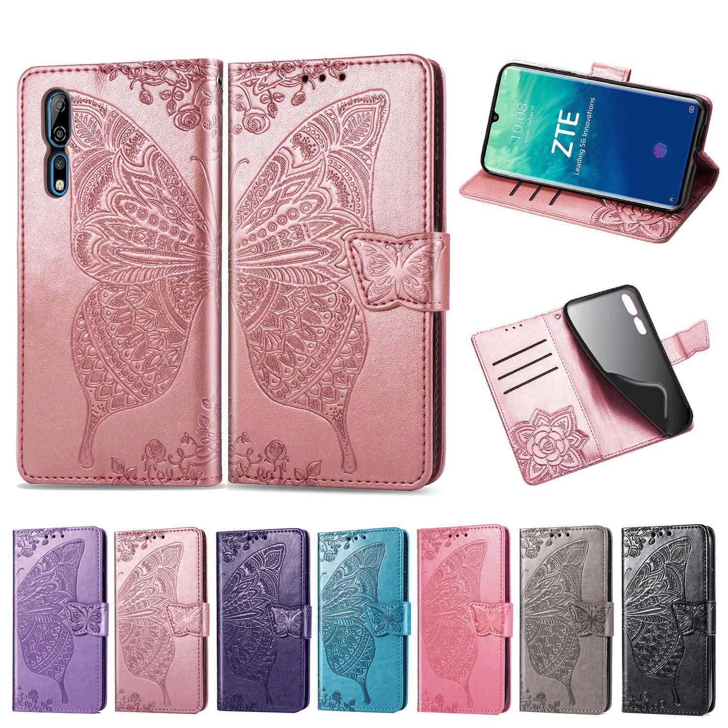 For ZTE Axon 10 Pro 5G Cases Cover PU Leather Wallet Card Holder Anti
