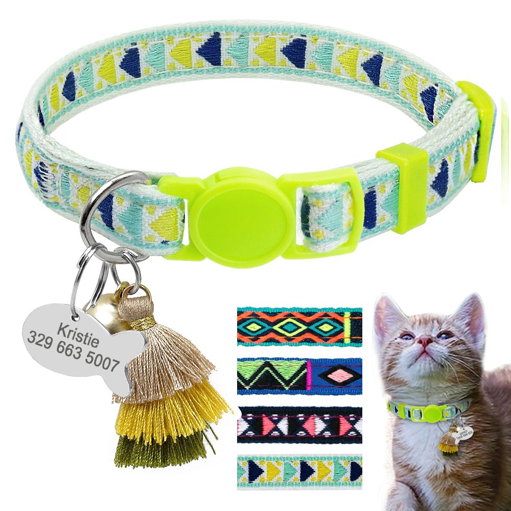 personalized cat collars