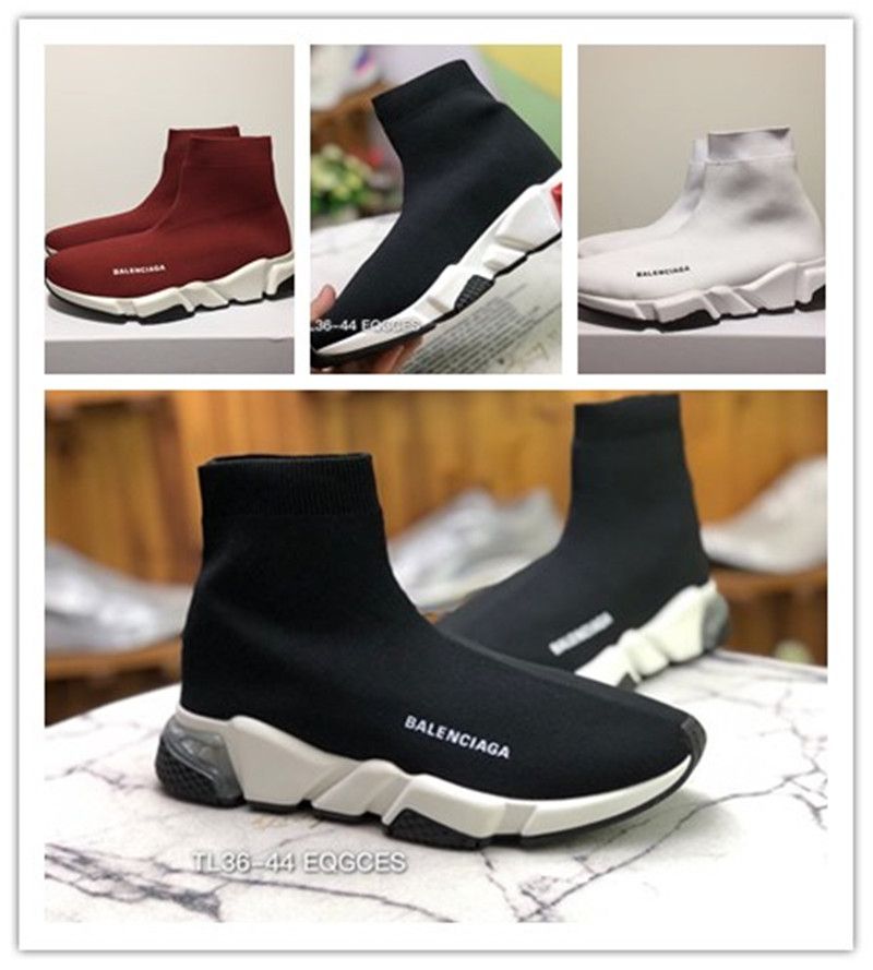 marble balenciaga speed trainer