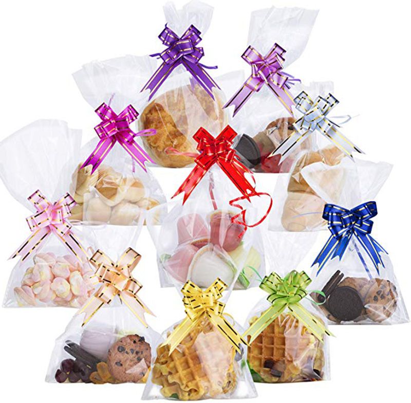 100Pcs Cellophane Bags Plastic Bags Clear Cello Bags Gift Hot Food Hot Product 