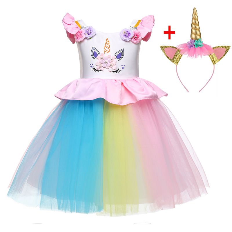 Acquistare Vestito Da Unicorno Ragazze Partybaby Girls Arcobaleno Vestito Da  Tutu Unciron Costumi Eleganti Abiti Da Sposa Estivi Bambini 0 12 Anni  Economico | Consegna Veloce E Qualità | It.Dhgate