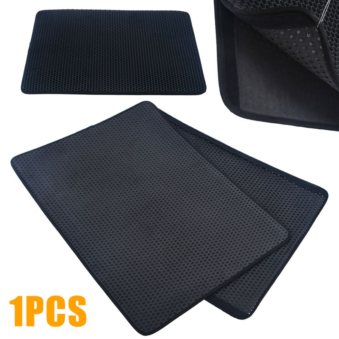 Double Layer Cat Litter Box Litter Mat Trapper Foldable Pad Pet Rug EVA Foam F2