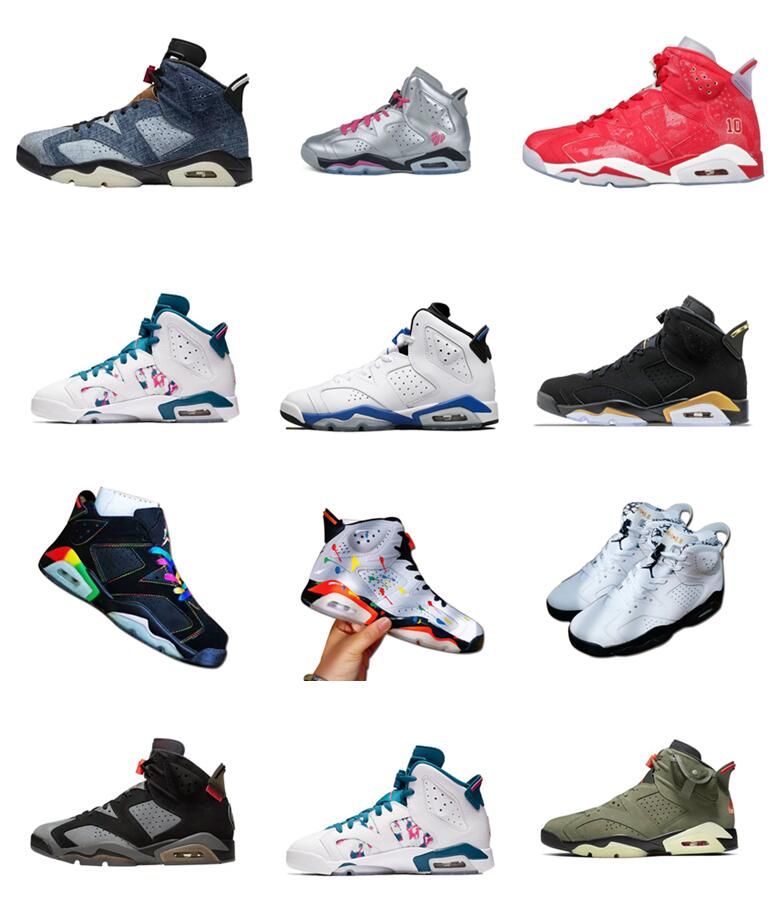 men's air jordan retro 6 basketball shoes