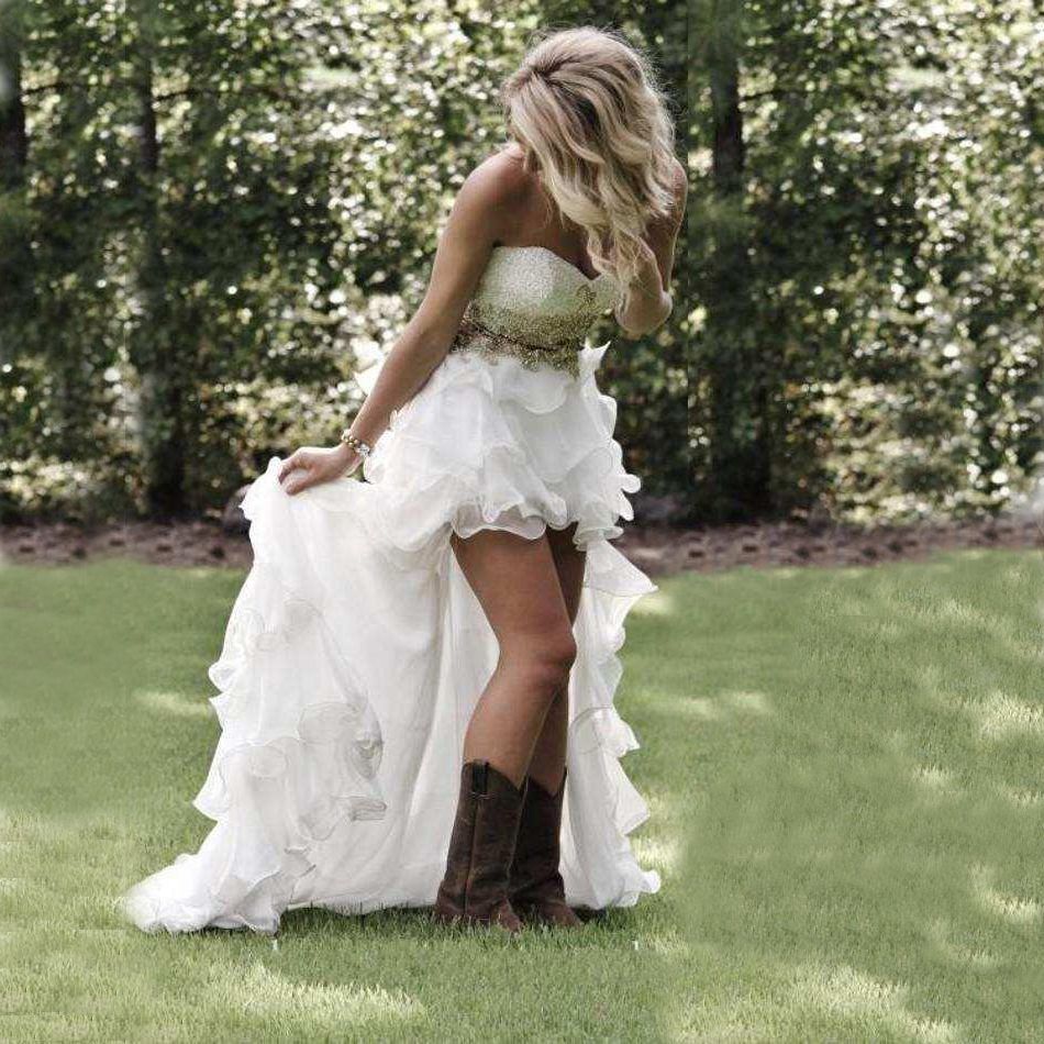 country wedding dresses with boots