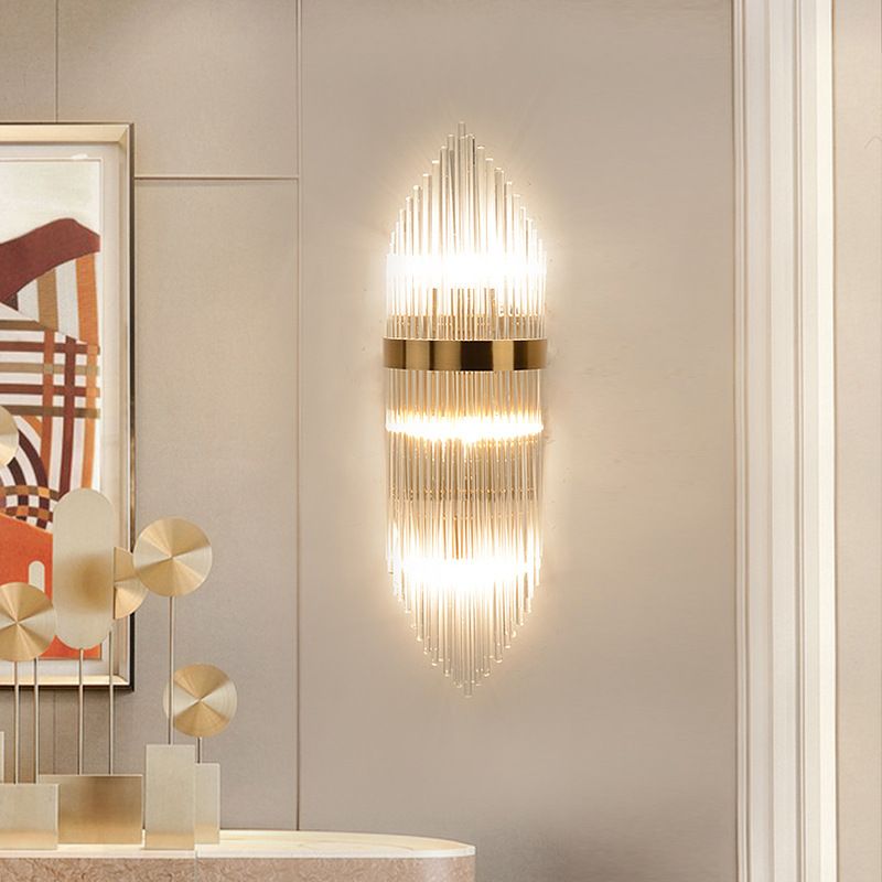 Modern Crystal Glass Wall Sconce Light Lighting Fixture Lamp Bedroom Home Indoor