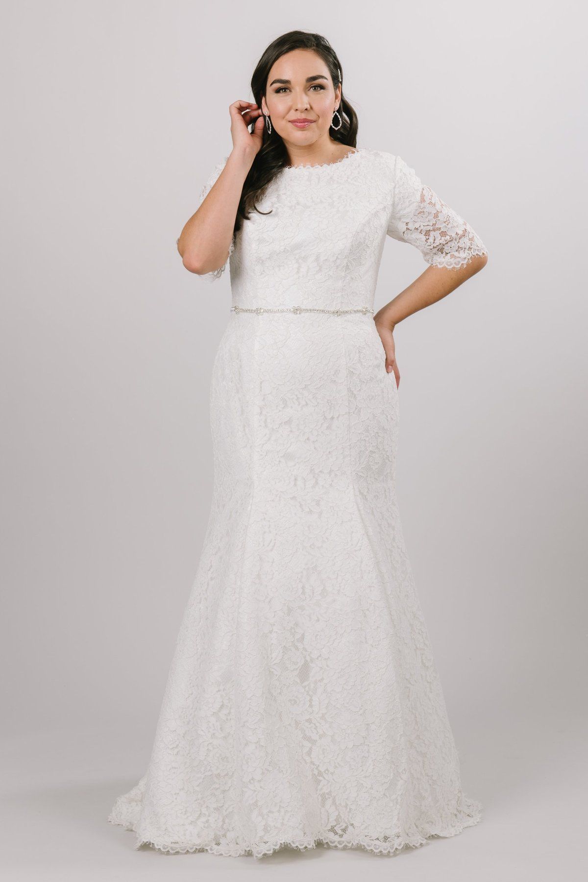 plus size modest wedding gowns