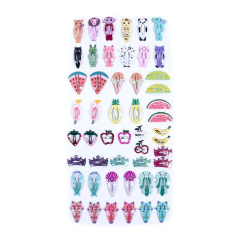 Mixed Kids Cartoon Styles Baby Girls Hairpin Hair Clips Toddlers