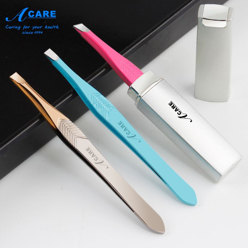 2020 Acare Eyebrow Tweezers Stainless Steel Professional Tweezer Beard