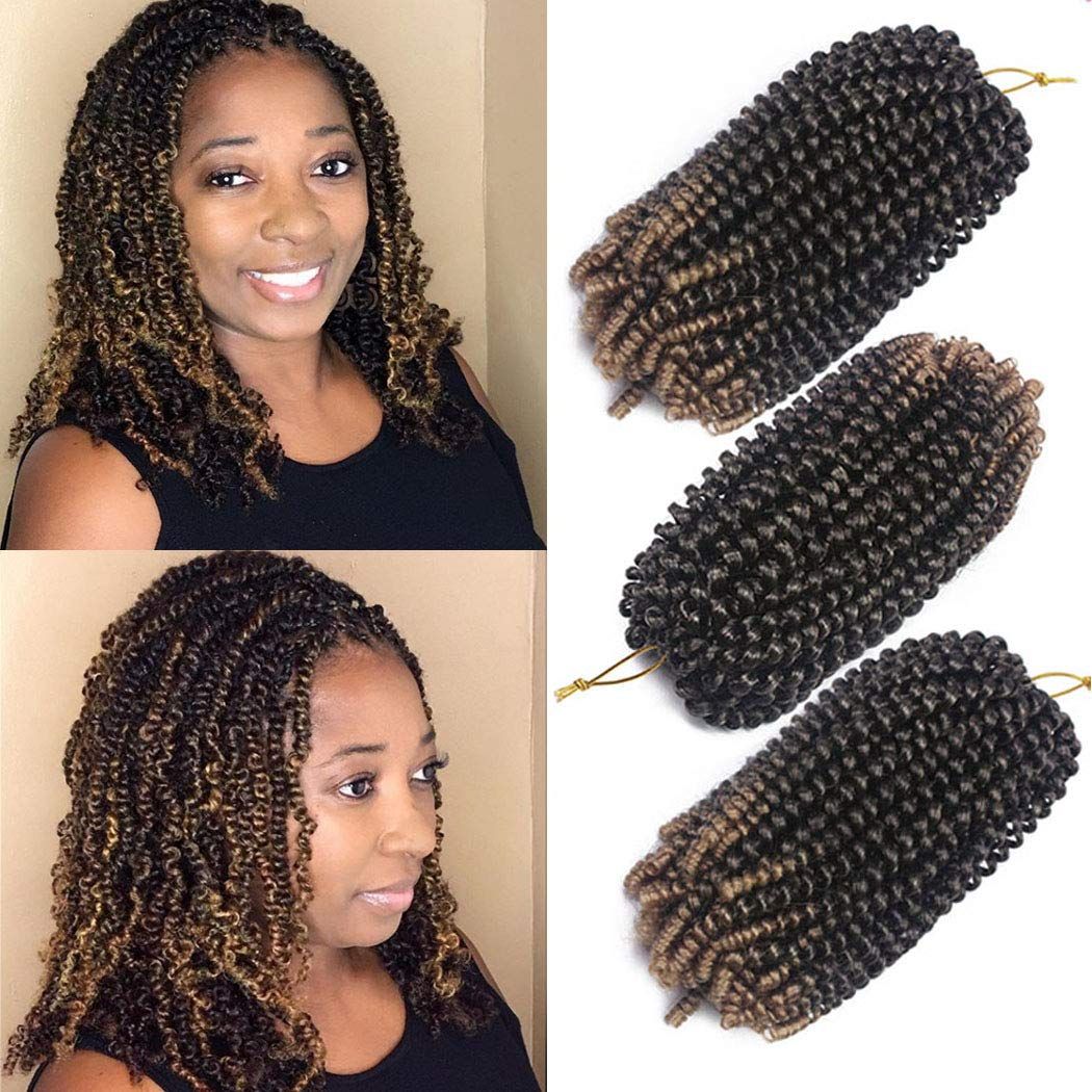 2020 8inch Spring Twist Crochet Braids Synthetic Hair Twist