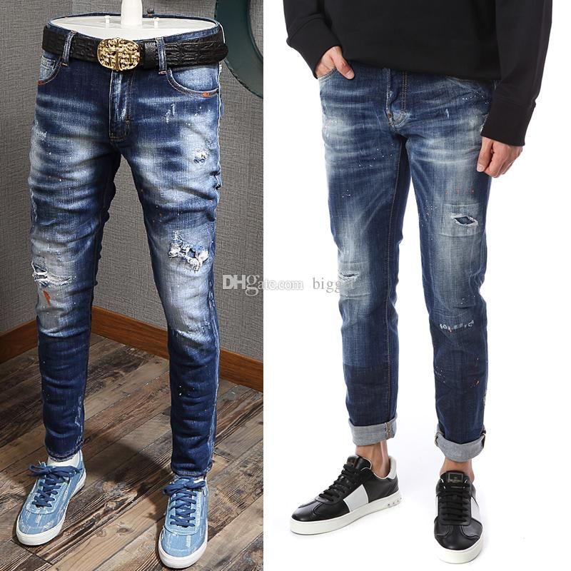 bleach wash jeans mens