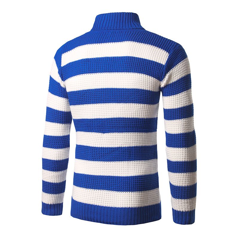 Mens Sweaters Mens Striped Turtle Neck Blue White Red Black Classic Fashion  Winter Casual Pullover 3XL1 From Begoodfashion, $22.26 | DHgate.Com