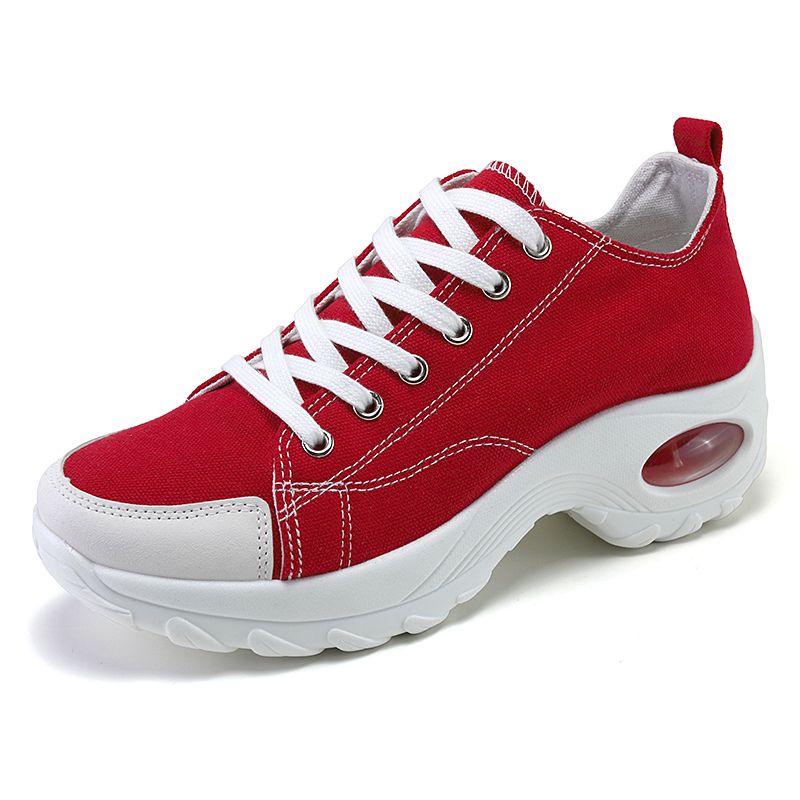 ladies red tennis shoes