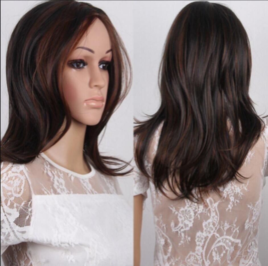 Wig New Sexy Ladies Medium Long Dark Brown Straight Natural Hair Wigs Short Wigs For Black Women Buy Wigs Online From Wig58587 24 51 Dhgate Com