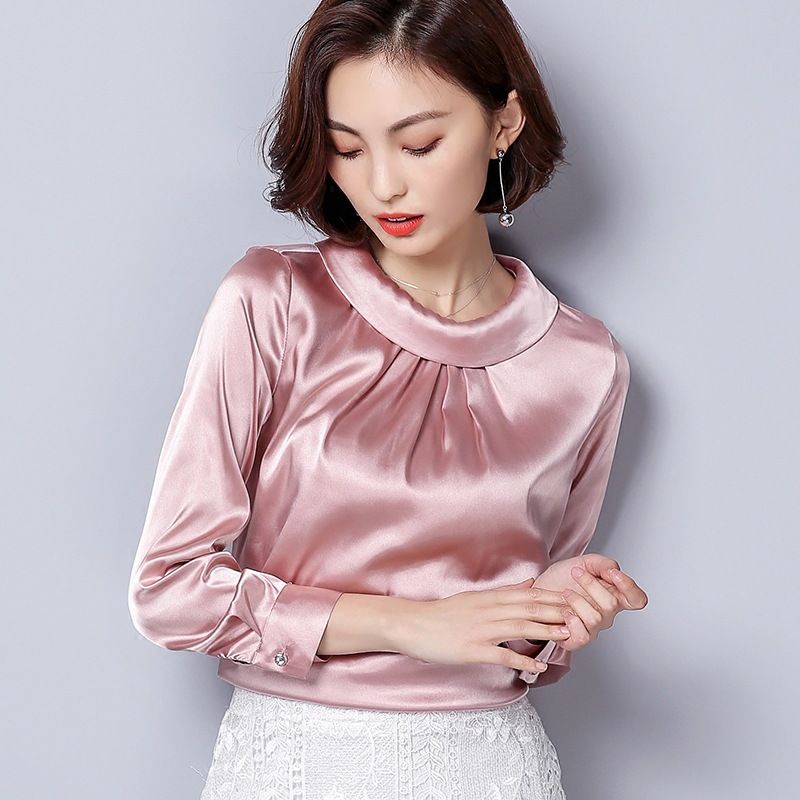 Top Selling Plus Size Silk Shirts Women Long Sleeve Turn Down Collar Ladies Designer Shirt Formal Runway Slim Office Shirt Tops from happyclothes1314, $15.38 | DHgate Mobile