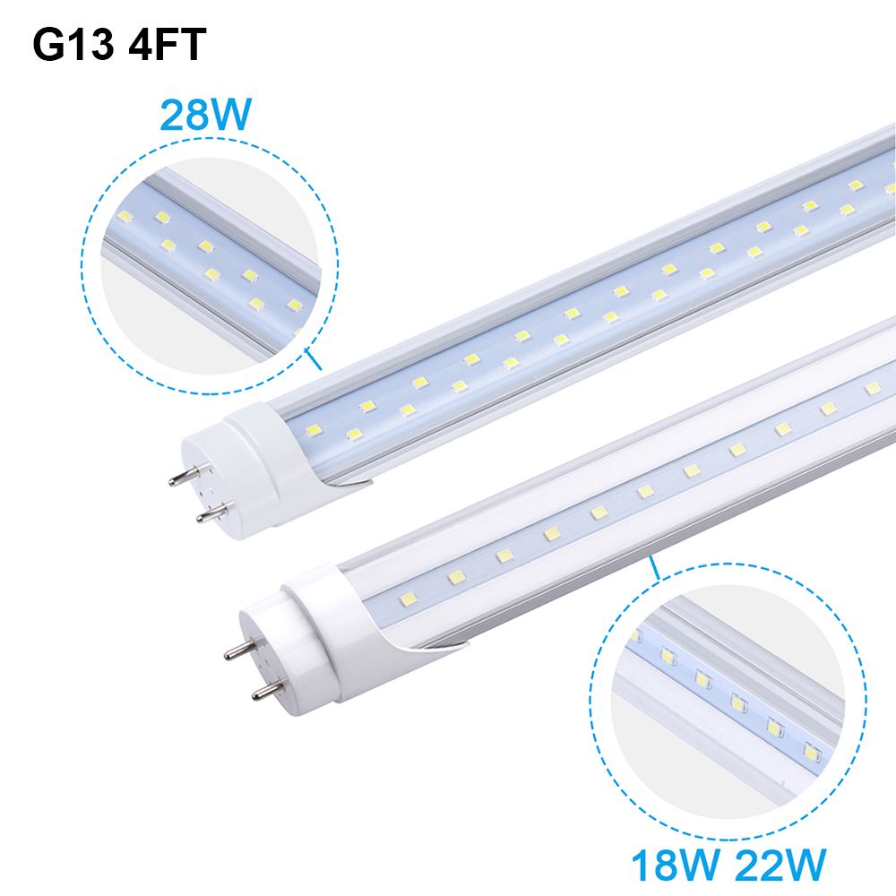 4 Foot 48 Inch G13 Led Tube Light Smd2835 T8 18 22 28 Watt Cold White Led Light Fixtures 4feet Fluorescent Replace Lamp T12 Fluorescent Tube Led Tube Lights From Jomitop 85 43 Dhgate Com