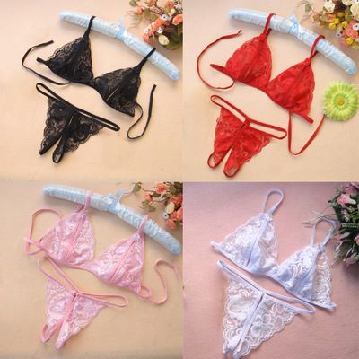 Conjunto De Lencería De Encaje Sexys Kit Al Por Mayor 3 Jueg Ropa Deportiva  veritasstone.com