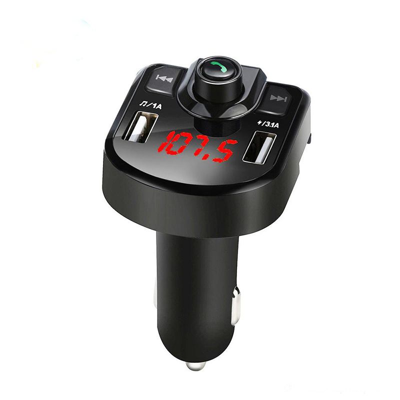 Car Kit Hands-free Wireless Bluetooth FM Transmitter LCD MP3 Player USB Charger