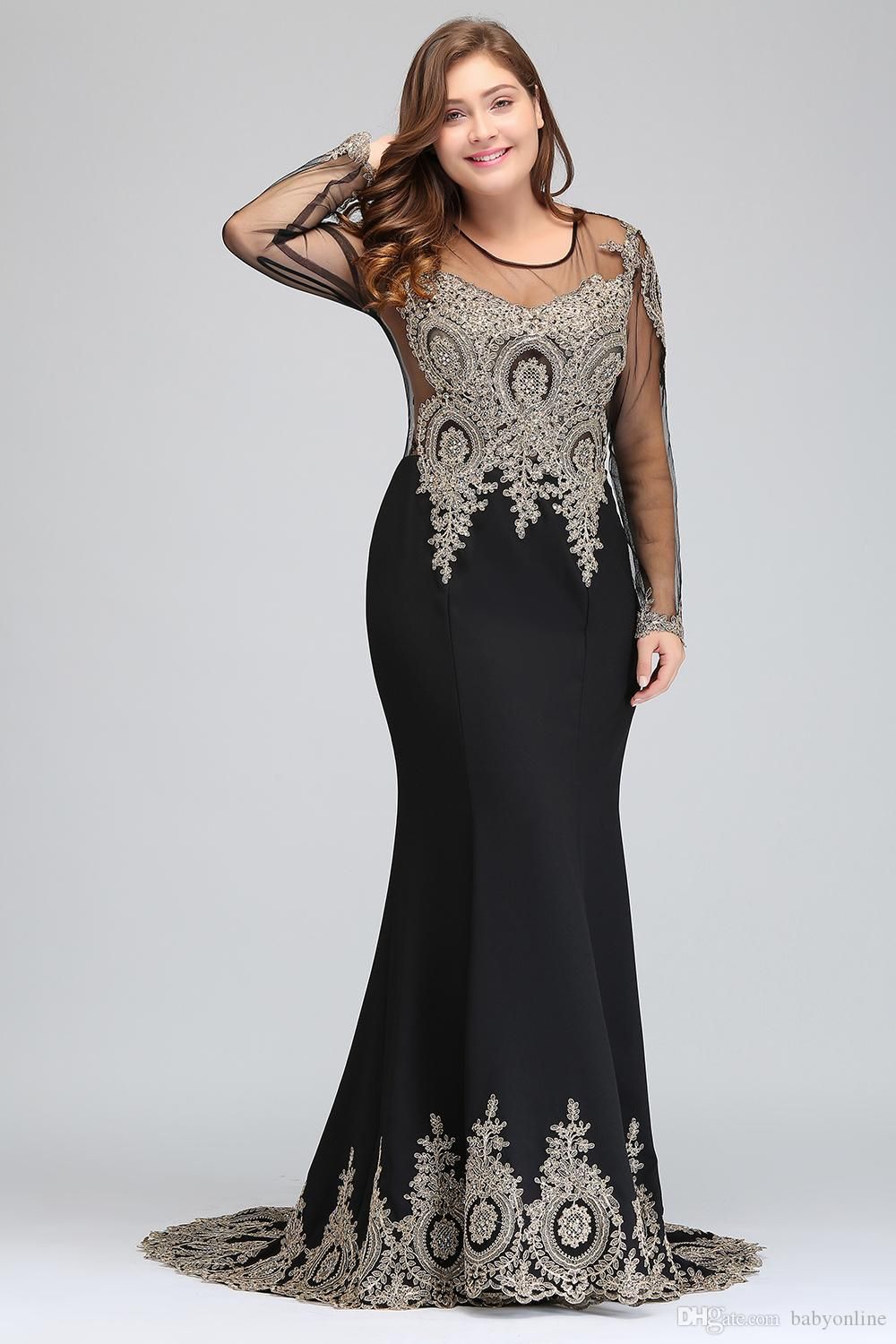 lace dress designs for plus size