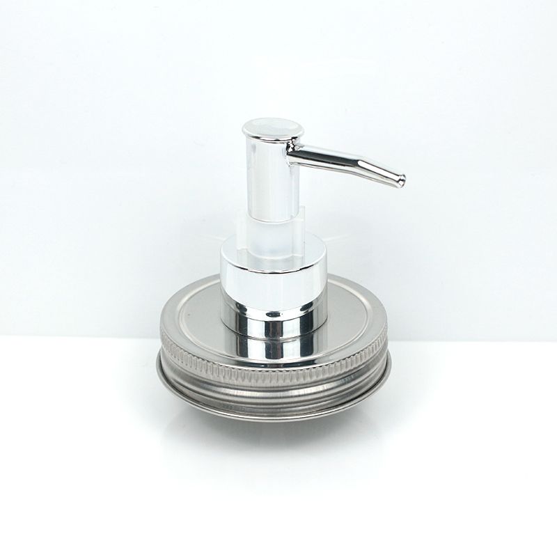 silver soap dispenser pump