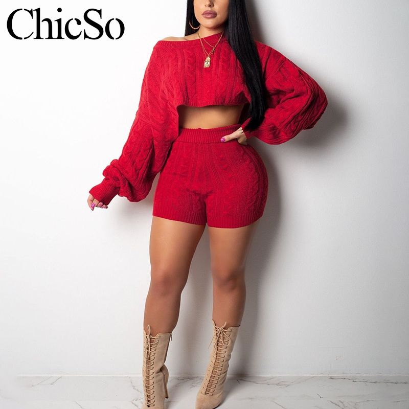 red two piece romper