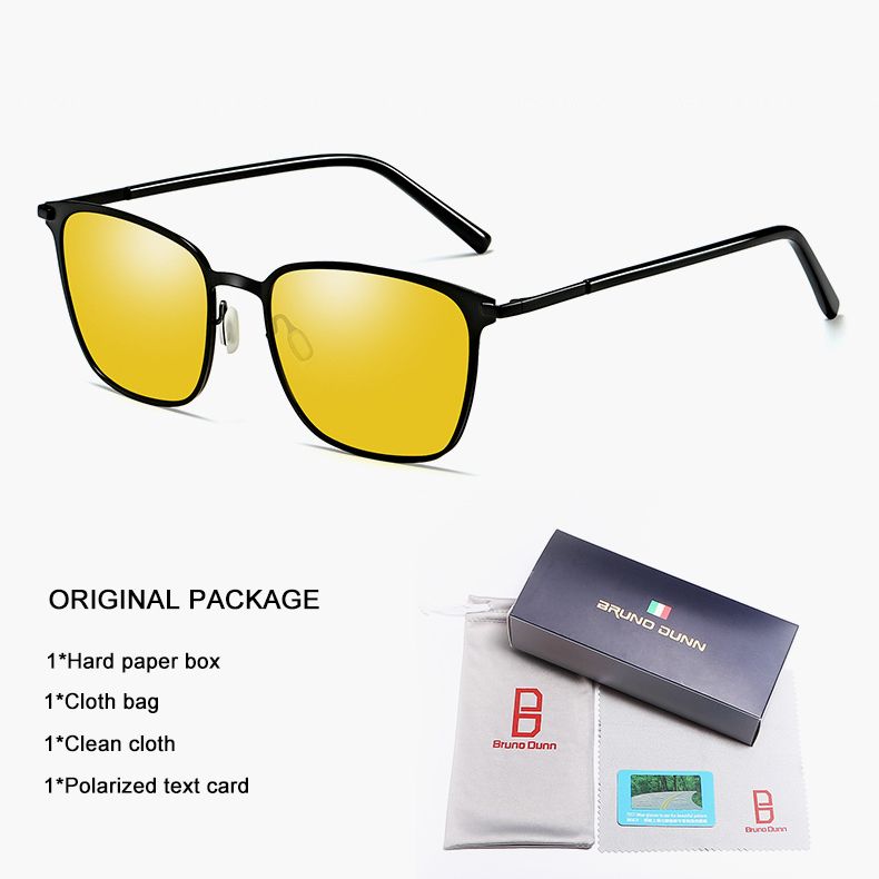 Bruno Dunn AVIATION Sunglasses Men Polarized UV400 High Quality
