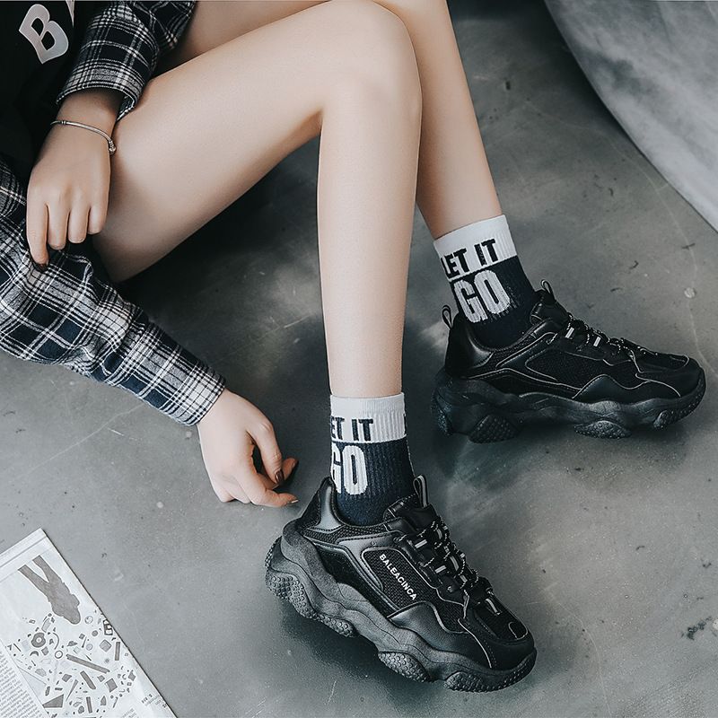 platform sole trainers