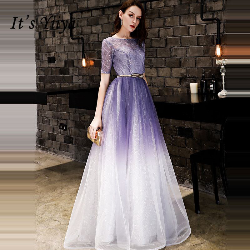 purple dinner dress