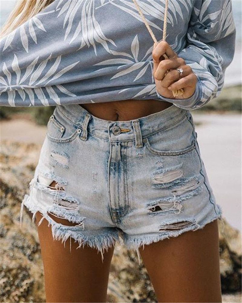 Compra Tassel Rasgado Para Mujer Jeans Cortos Color Sólido Sexy Skinny Jean  Shorts Con Bolsillos Casual Masculino Denim Shorts Barato | Entrega Rápida  Y Calidad | Es.Dhgate