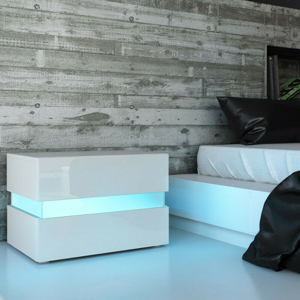 led bedside drawers