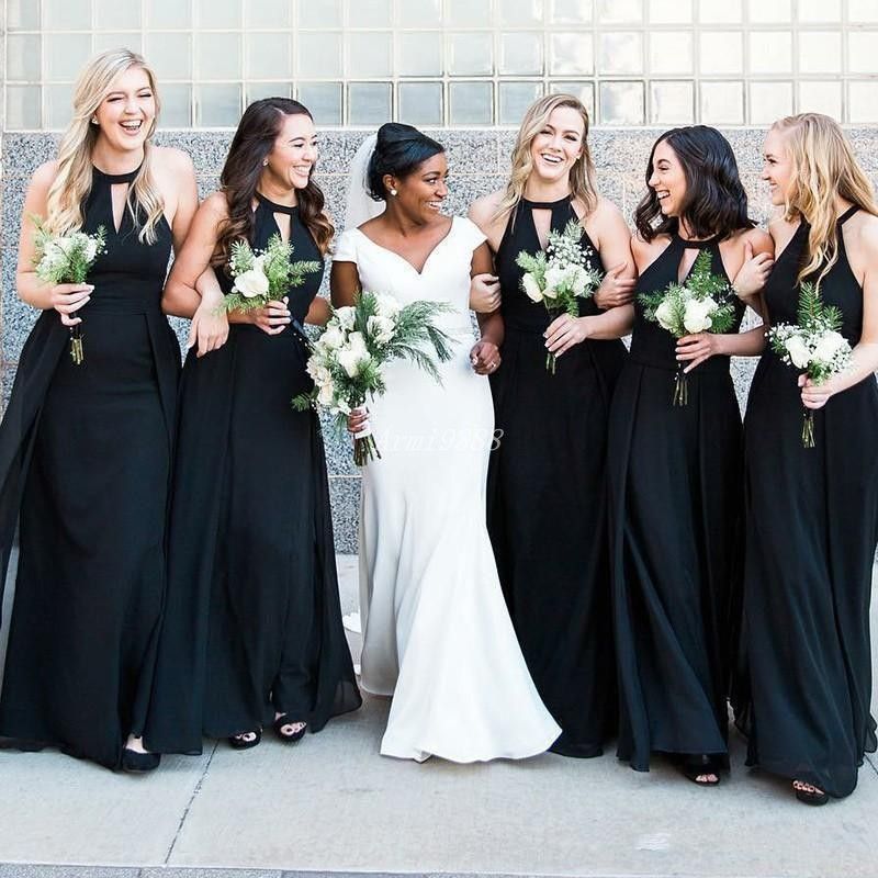 black and orange wedding dresses