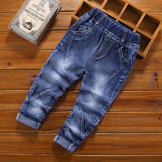 Moda bebé jeans 2019 primavera otoño pantalones vaqueros largos pantalones casual niños algodón pantalón para