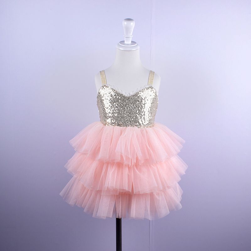 girls glitter party dress