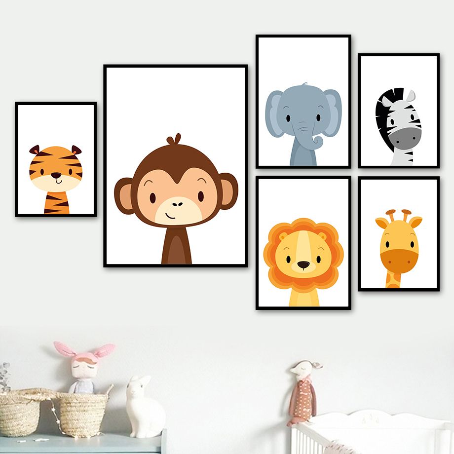 giraffe nursery wall art