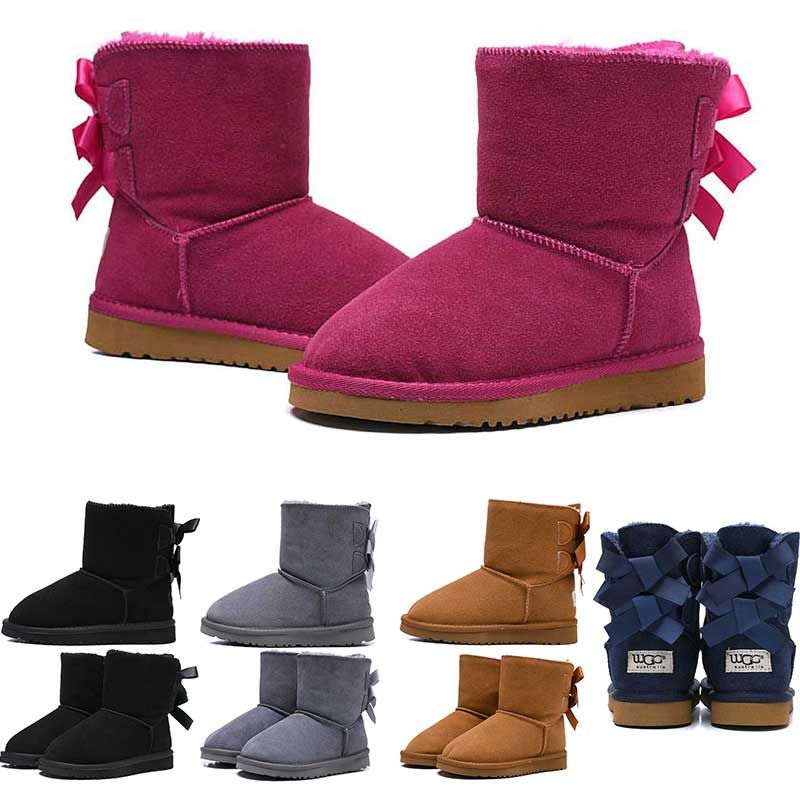 Acheter Boots 2020 Nouveau Designer Bottes Enfants Australie Classique Hiver Neige Bottes Fille Bowtie Mode Cheville Plus Coton Garder Au Chaud Taille 26 35 De 25,34 € Du Surprises | Fr.DHgate.Com