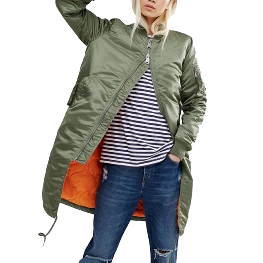 jaqueta bomber verde feminina