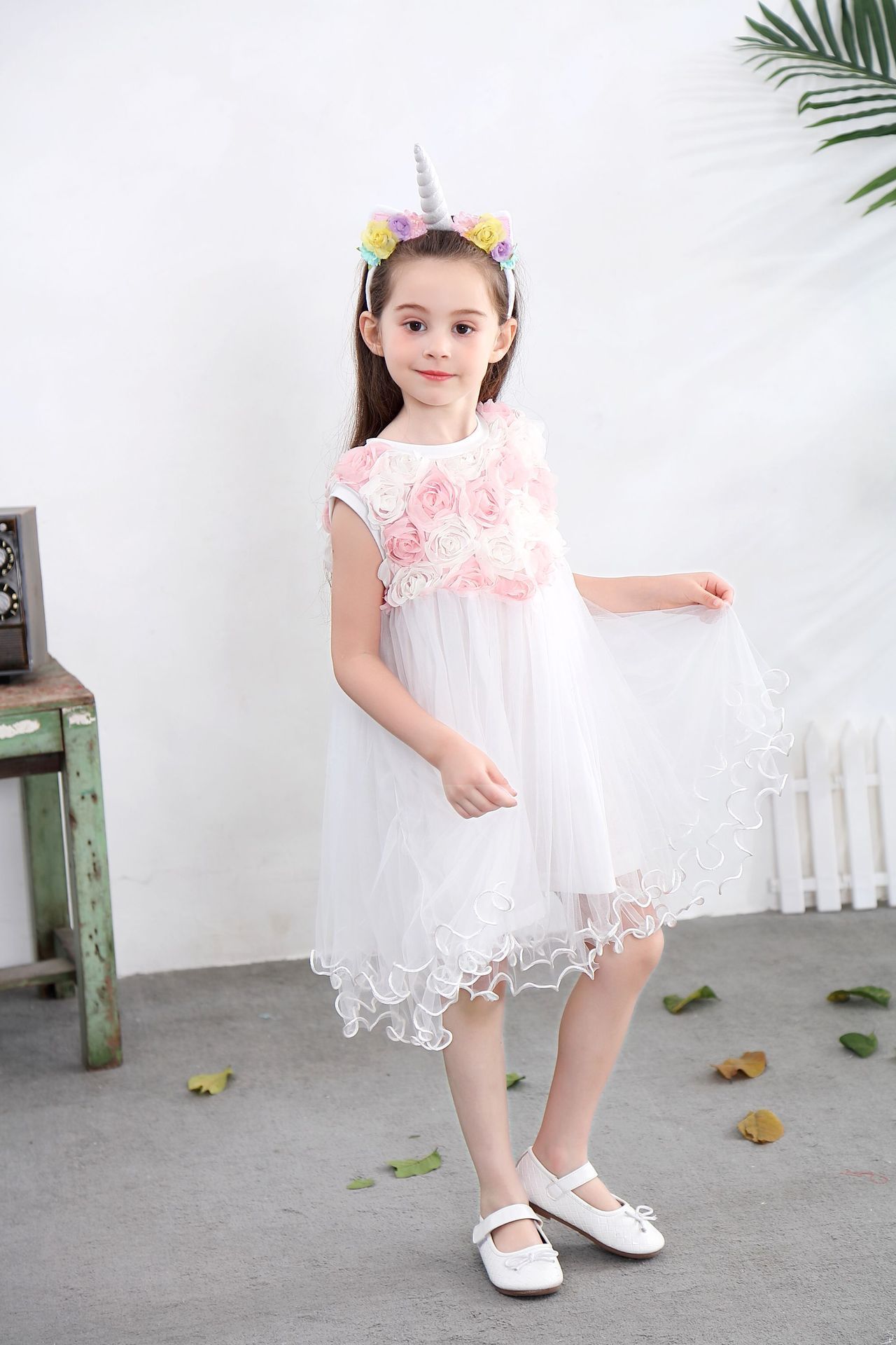 flower girl lace tulle dress